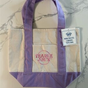 Trader Joe’s pastel mini Tote Bag
